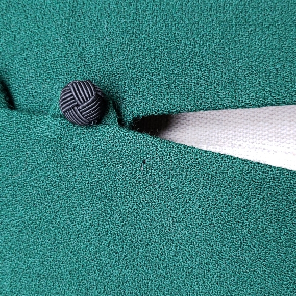 Vintage 80s KASPER Green Blazer Jacket sz 4 Women's - Picture 7 of 11